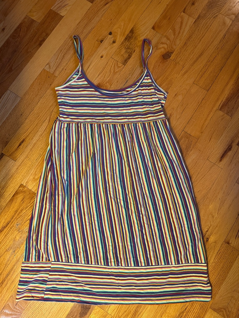 BB Dakota Multicolor Striped Spaghetti Strap Dress Size Medium